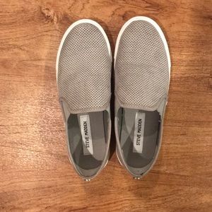 Steve Madden Grey Slip on Sneakers Size 7